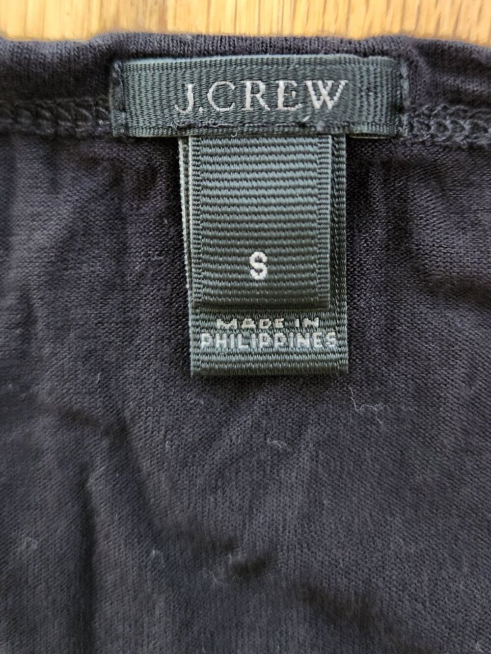 J. Crew Women's Black Scoop Neck Tank Top Super Soft Cotton Blend Size Small - Picture 2 of 5